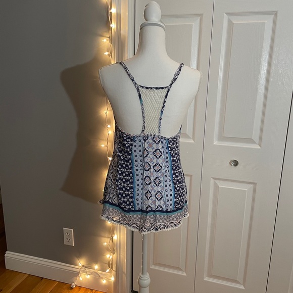 Boho Print Racerback Tank Top - Picture 2 of 7